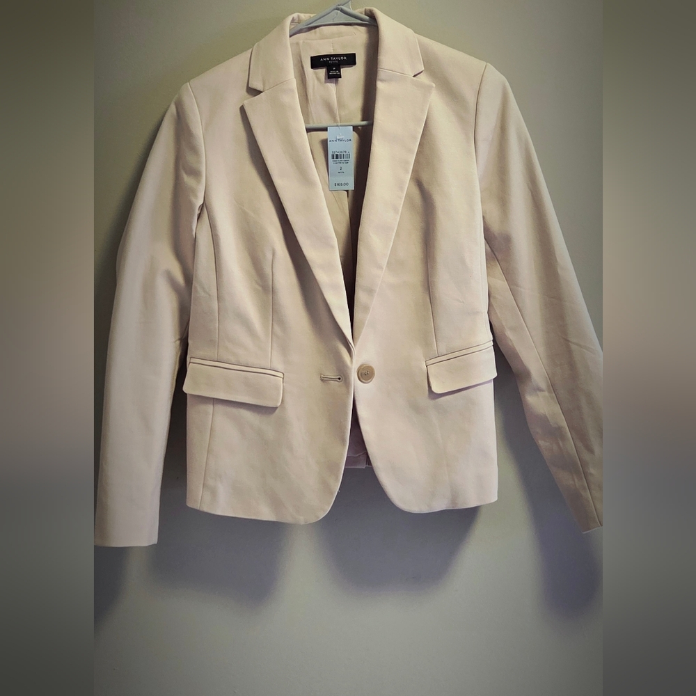 Ann Taylor Chic Soft Beige Blazer